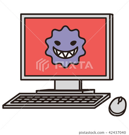  Desktop computer gray virus 42437040