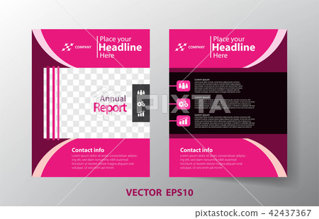 Cover design of business annual report. 42437367