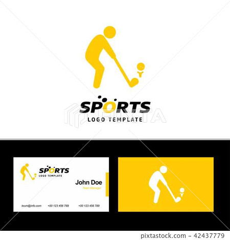 Business card and sports logo Business card and sports logo 42437779