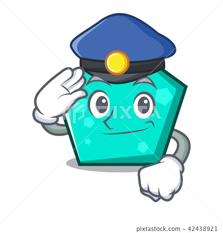 Police pentagon character cartoon style Police pentagon character cartoon style 42438921