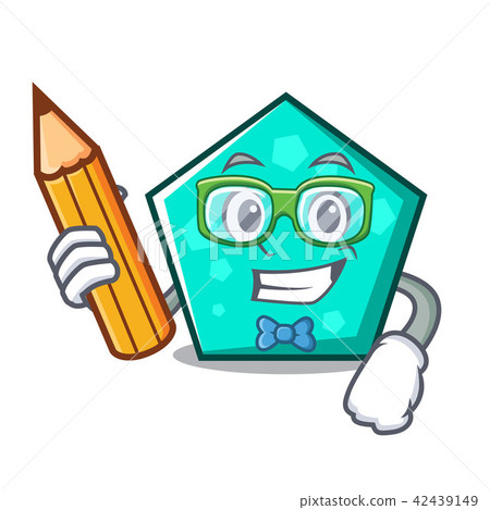 Student pentagon character cartoon style Student pentagon character cartoon style 42439149