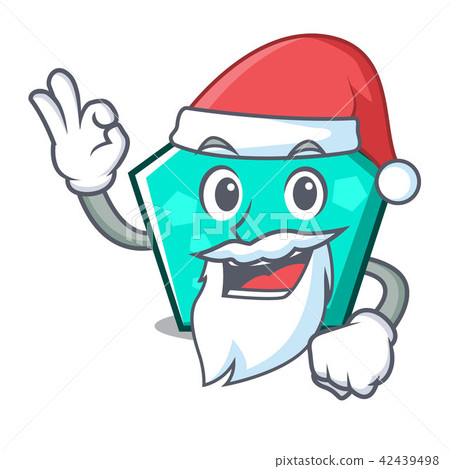 Santa pentagon mascot cartoon style Santa pentagon mascot cartoon style 42439498