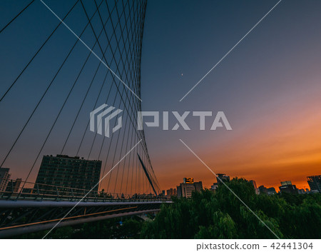 Satchang Bridge night view Satchang Bridge night view 42441304