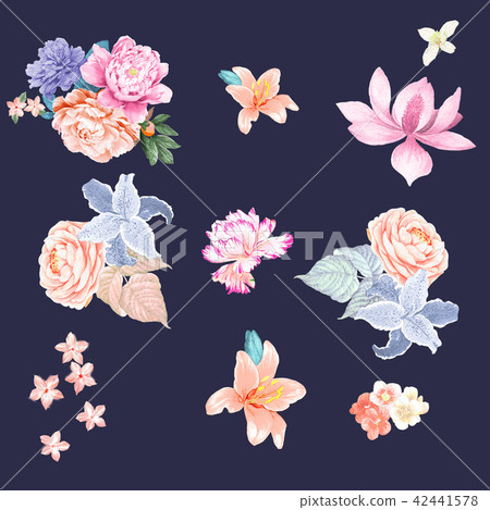 Bright watercolor rose Bright watercolor rose 42441578