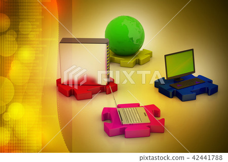 Network and internet communication concept Network and internet communication concept 42441788