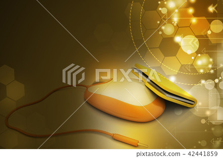 mouse with file folder 42441859