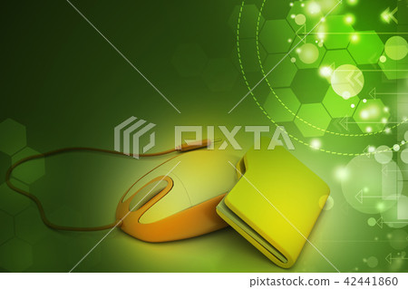 mouse with file folder 42441860
