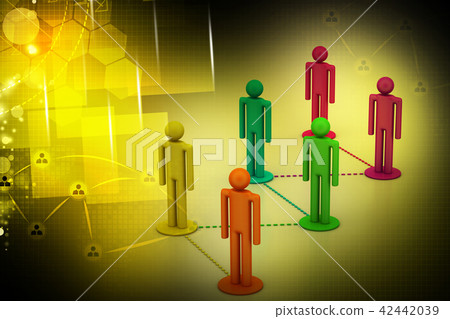 Social network concept 42442039