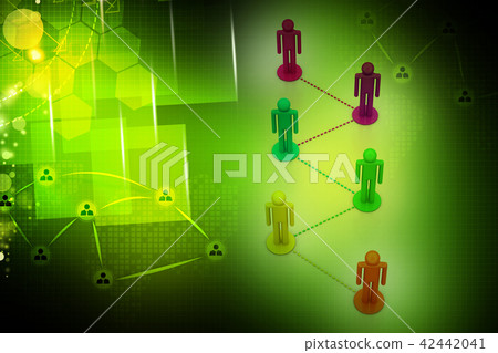 Social network concept 42442041