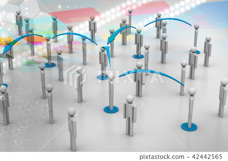 Social network concept 42442565