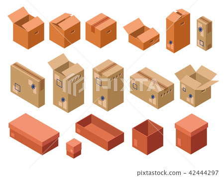 isometric shipping package cardboard box isometric shipping package cardboard box 42444297