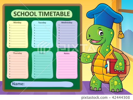 Weekly school timetable template 1 Weekly school timetable template 1 42444308