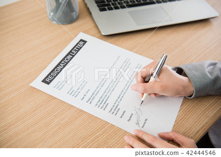 Close up shot of the supervisor signing 42444546