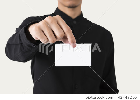 employee catch blank business card  42445210