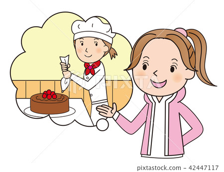 糕點女人 42447117