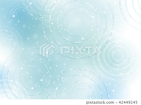 Background of ripples spreading on the surface of the water Blue-green 42449145