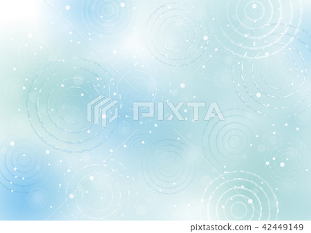 Background of ripples spreading on the surface of the water Blue-green 42449149