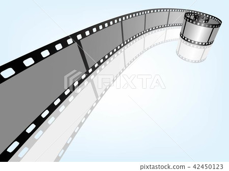 35mm film negative frame template, 3D vector element material 42450123