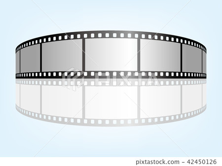 35mm film negative frame template, 3D vector element material 42450126