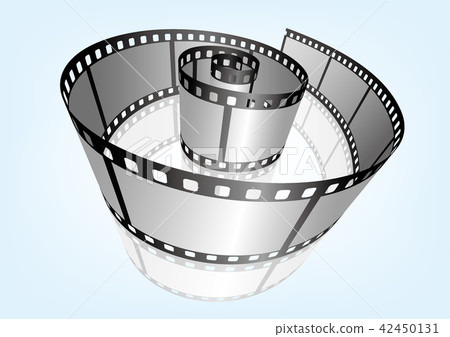 35mm film negative frame template, 3D vector element material 42450131