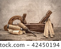 Vintage woodworking tools, stylized hdr image 42450194