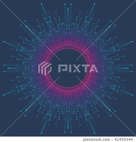 Big data visualization. Graphic abstract background communication. Perspective backdrop Big data visualization. Graphic abstract background communication. Perspective backdrop 42450344
