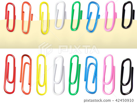 Colorful Paperclips - Stock Illustration [42450910] - PIXTA