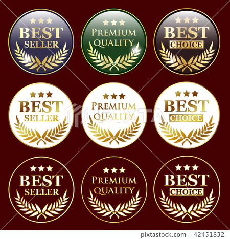 bestseller and quality sign badges 42451832