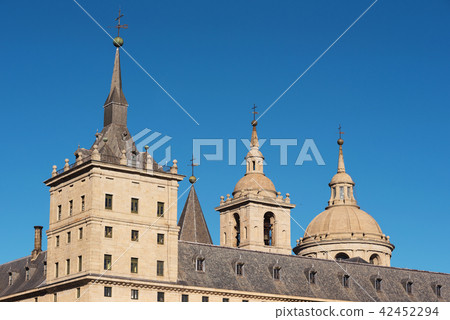 facade of famous Monastery of El Escorial, Madrid, 42452294