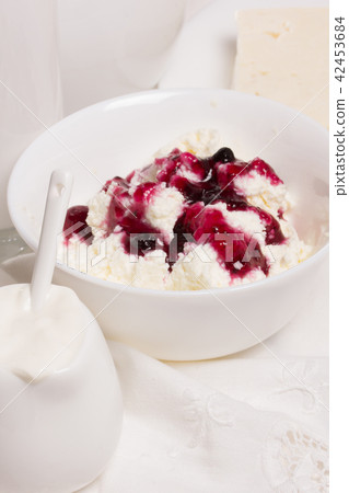 fresh sour cream and quark fresh sour cream and quark 42453684