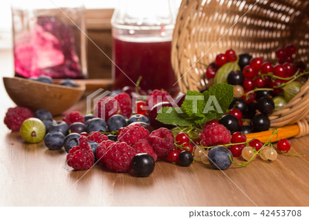 Different fresh ripe berries Different fresh ripe berries 42453708
