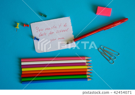 note for a schoolboy from a loving mother  42454071