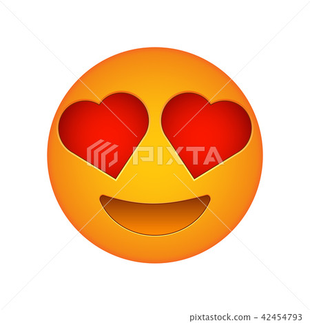 Love emoji face love emotion icon  42454793