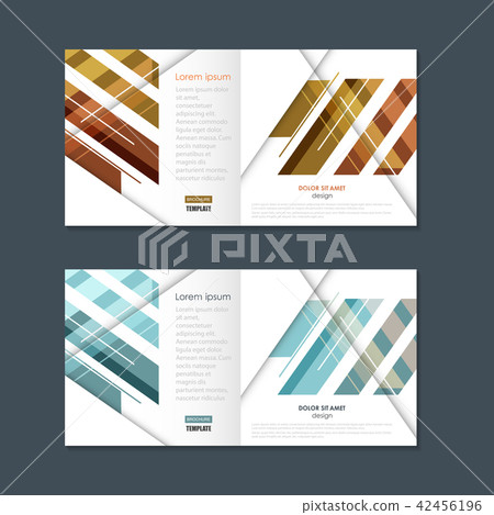 Abstract business square brochure design. Modern line cover template 42456196