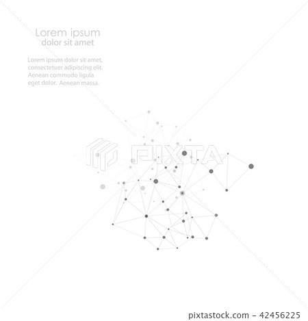 Vector network and connection background for your presentation 42456225