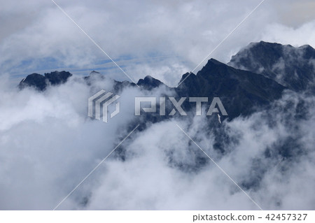 Scenery from the summit of Northern Alps Sannata Renjakadake summit Hodaka mountain peak 42457327