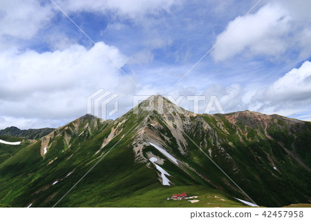 Northern Alps Scenic view from Sanmata Renhakadake mountain top Kurobe source route Mt. Kurokidake, Washiridake Unnohei Grand Oka 42457958