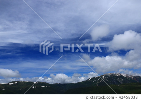 Northern Alps Scenic view from Sanmata Renhakadake mountain peak Mountains around Ununohira Yakushiyama Taro Hiraira 42458038