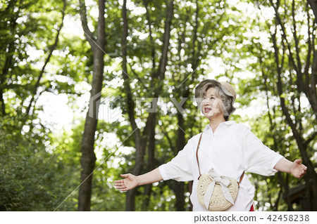 Life, woman, old man, Korean Life, woman, old man, Korean 42458238