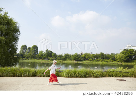Life, woman, old man, Korean Life, woman, old man, Korean 42458296