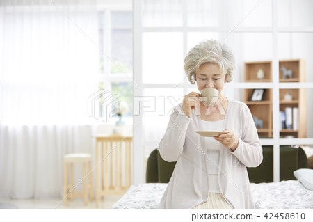 生活，女人，老頭，韓國人 42458610