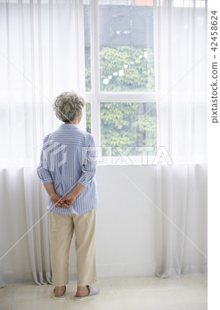 生活，女人，老頭，韓國人 42458624