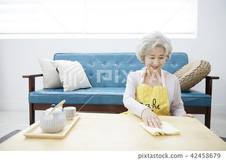 生活，女人，老頭，韓國人 42458679