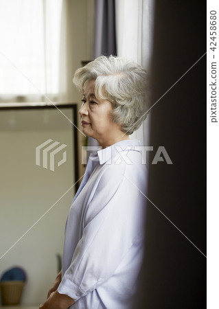 生活，女人，老頭，韓國人 42458680