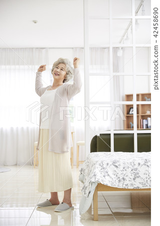 Life, woman, old man, Korean Life, woman, old man, Korean 42458690