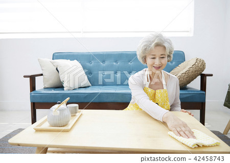 Life, woman, old man, Korean 42458743