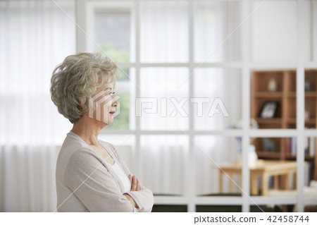 生活，女人，老頭，韓國人 42458744