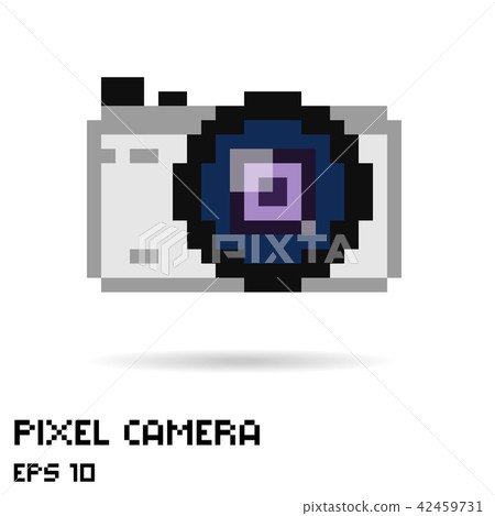 Pixel photo camera icon Pixel photo camera icon 42459731