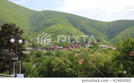 View from the city of Sheki in the summer season View from the city of Sheki in the summer season 42460080