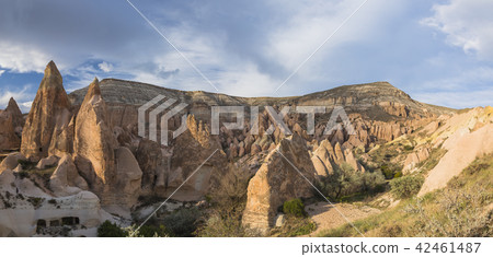 土耳其卡帕多西亞玫瑰谷景觀從徒步旅行路線 42461487